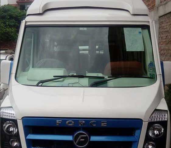 12 seater with bed 1x1 tempo traveller hire in delhi