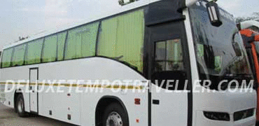 41 seater volvo luxury coach hire with toilet washroom in delhi