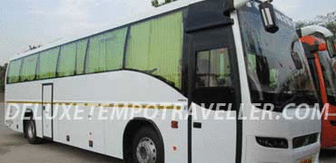 45 seater volvo fully luxury coach hire in delhi