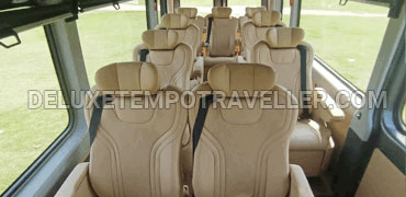 9+1 seater force urbania modified seats luxury mini van hire delhi