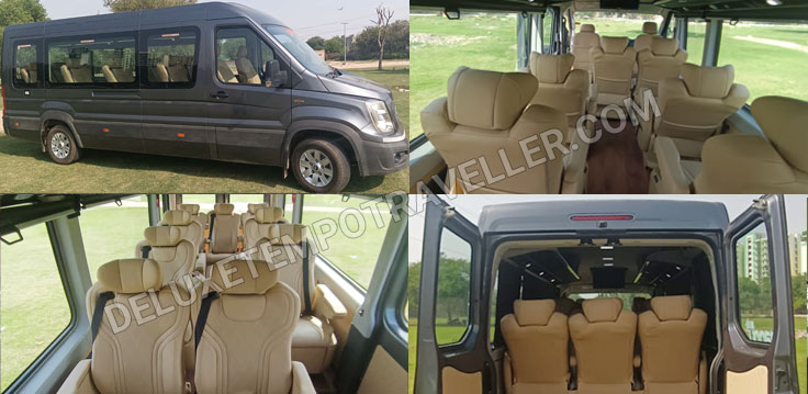 10 seater force urbania van with modified luxury seats mini van on rent in delhi
