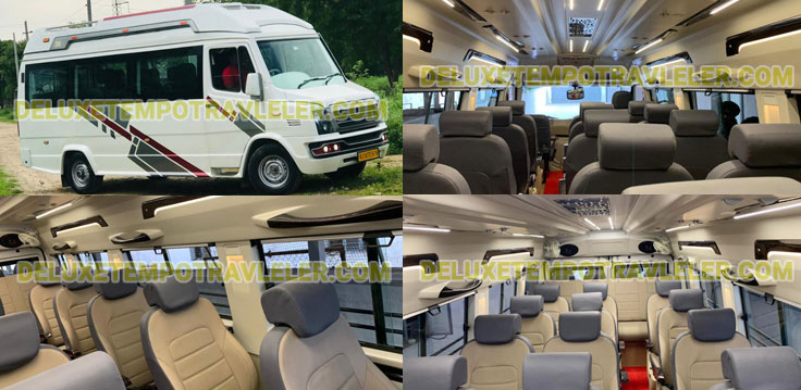 20 seater pushback luxury tempo traveller with sofa seat hire in delhi