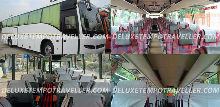 45 seater volvo luxury coach hire in delhi