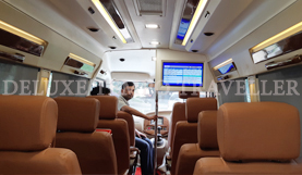 12 seater deluxe 1x1 tempo traveller hire in delhi