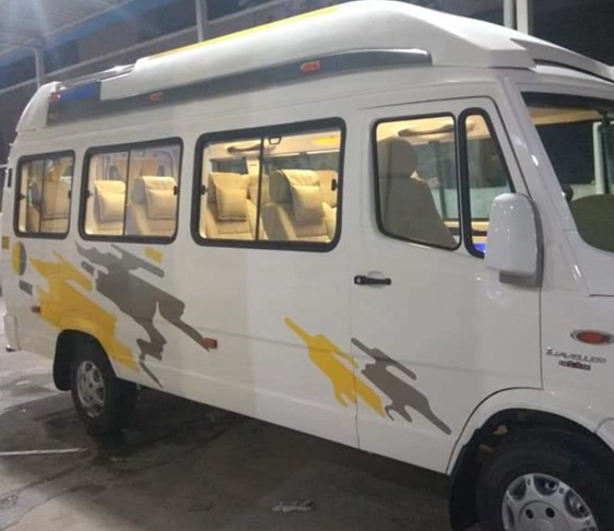 12 seater deluxe 1x1 tempo traveller in delhi