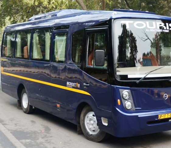15 seater nissan mini coach hire in delhi
