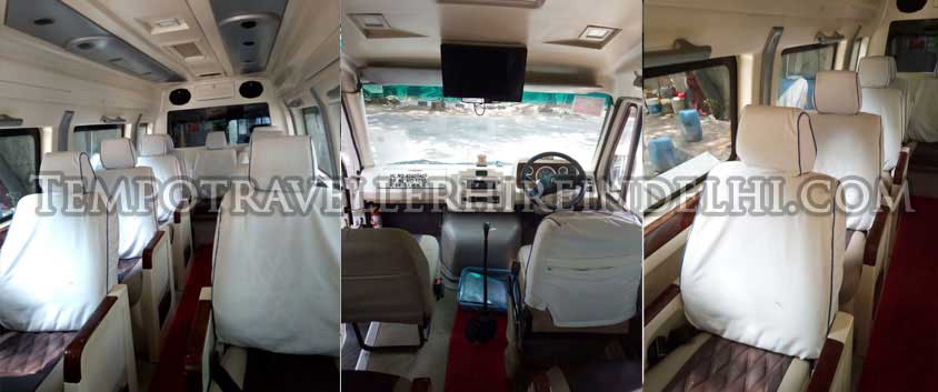 8 seater deluxe 1x1 tempo traveller hire in delhi