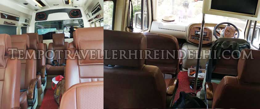 9 seater deluxe 1x1 tempo traveller hire in delhi