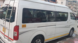 8 seater foton view mini van hire