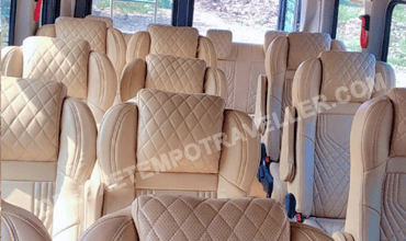 15 seater 2x1 seats force urbania van with 1x1 modified seats hire in delhi