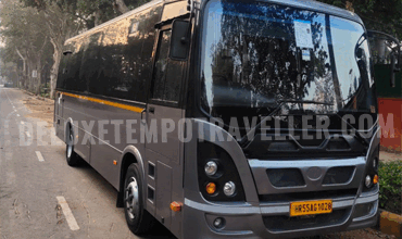 18 seater marcopolo imported mini coach with toilet washroom hire in delhi