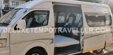 5+1 seater foton view imported mini van with bed seating on rent in delhi