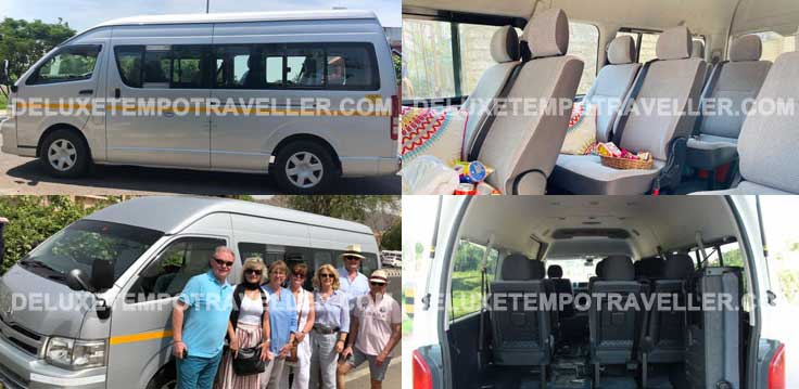 10 seater toyota grand hiace commuter luxury mini van hire in delhi india