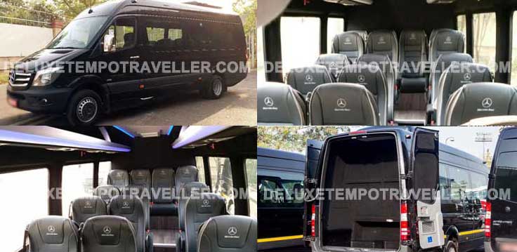 14 seater mercedes sprinter benz imported van hire delhi