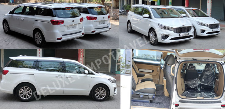 kia carnival luxury car on rent in delhi