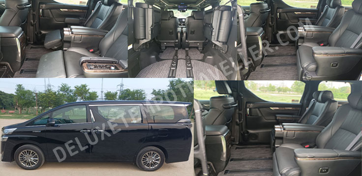 toyota vellfire luxury premium car hire delhi india