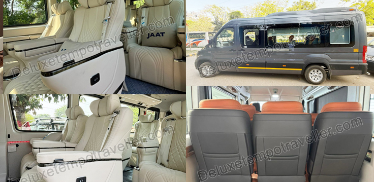 9 seater force urbania van with modified luxury seats mini van on rent in delhi