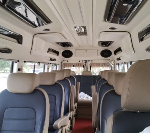 11 seater deluxe 1x1 tempo traveller hire in gurgaon
