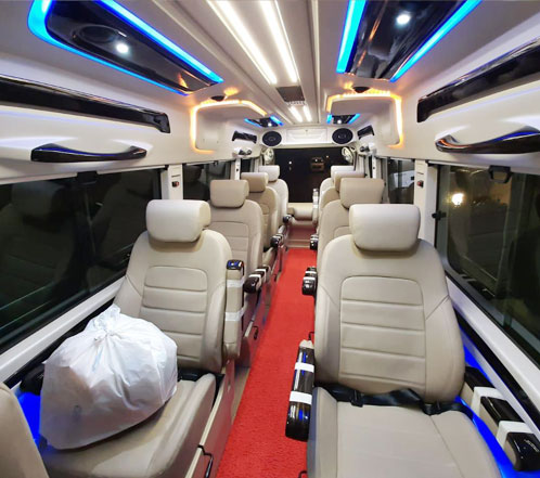 7 1x1 deluxe tempo traveller with bed tempo traveller hire in gurgaon